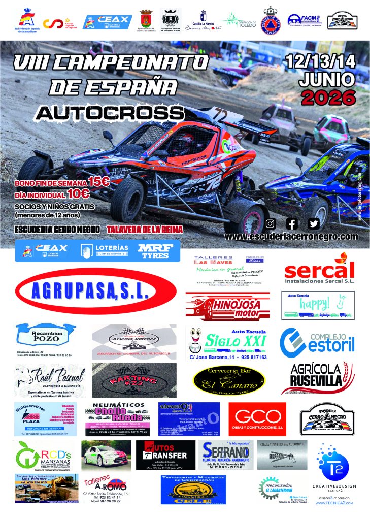 Talavera acogerá el VIII Campeonato de España de Autocross este junio