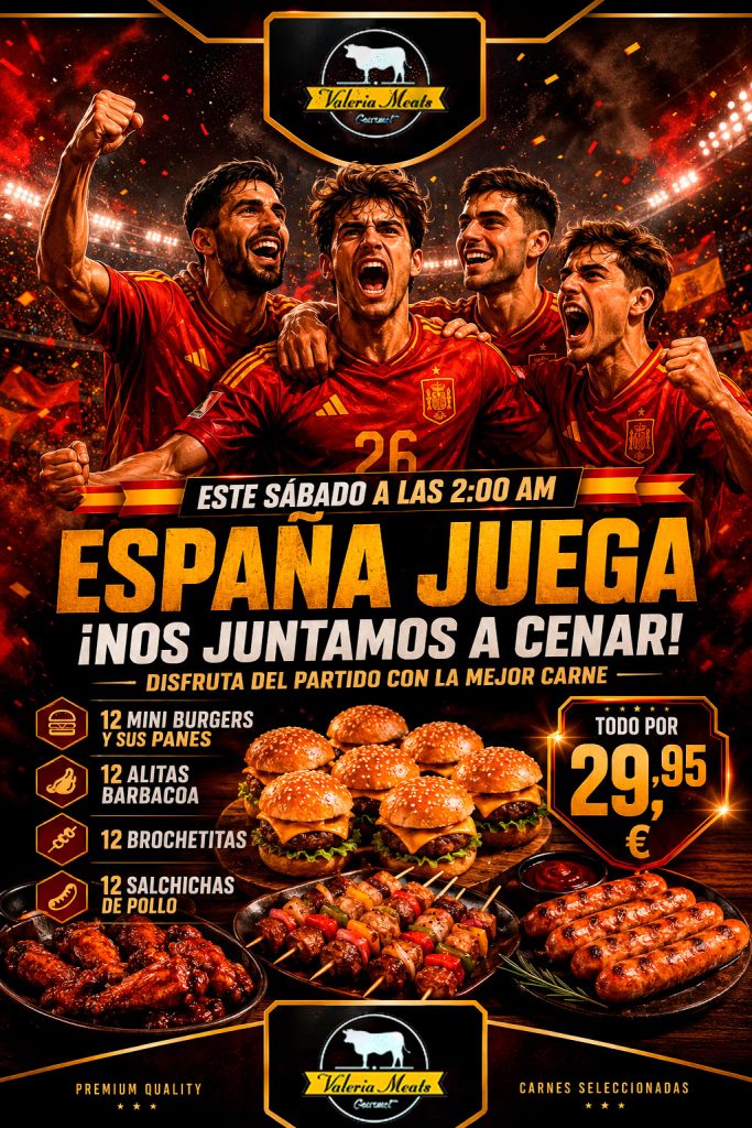 Oferta en Valeria Meats: el mejor plan para disfrutar del fútbol en casa