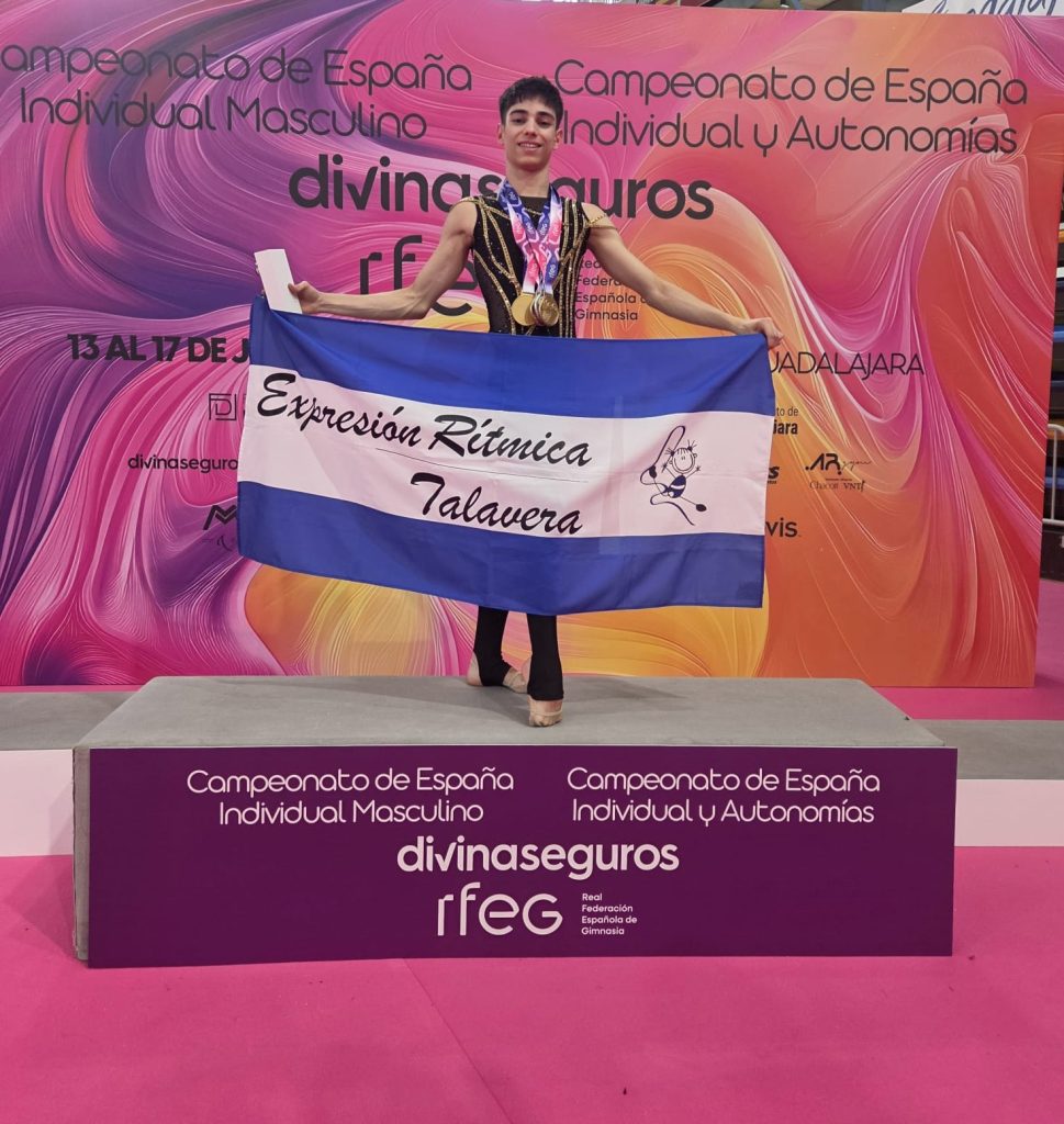Raúl Fresneda, del Club Expresión Rítmica Talavera, se proclama Subcampeón de España Sénior y conquista tres oros en las finales por aparatos