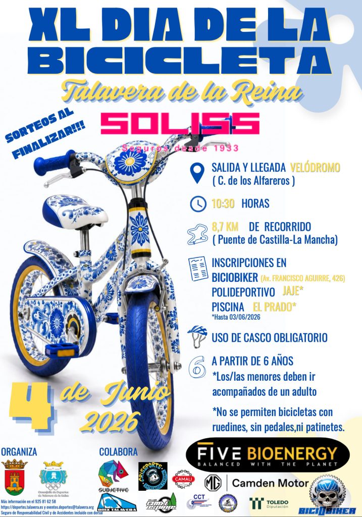 Talavera celebra el XL Día de la Bicicleta el próximo 4 de junio