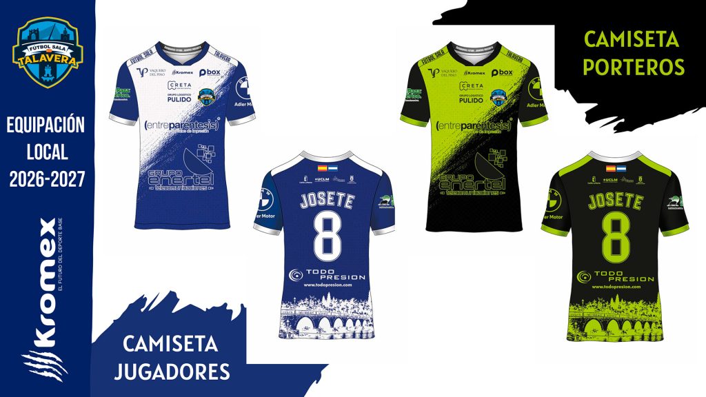 Nueva equipación para la temporada 2026-2027 del Entreparéntesis Enertel FS Talavera