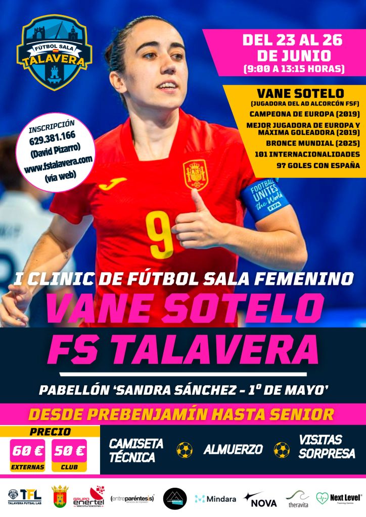 El FS Talavera impulsa dos clinics de tecnificación con Adri Rivera y Vane Sotelo este verano