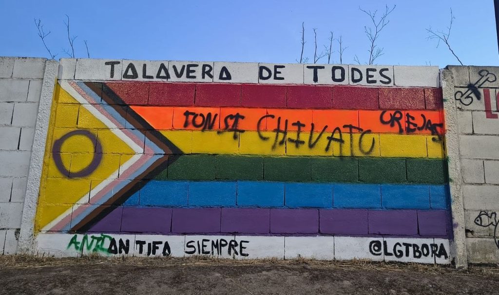 Vandalizan de nuevo el mural LGTBIAQ+ de Talavera