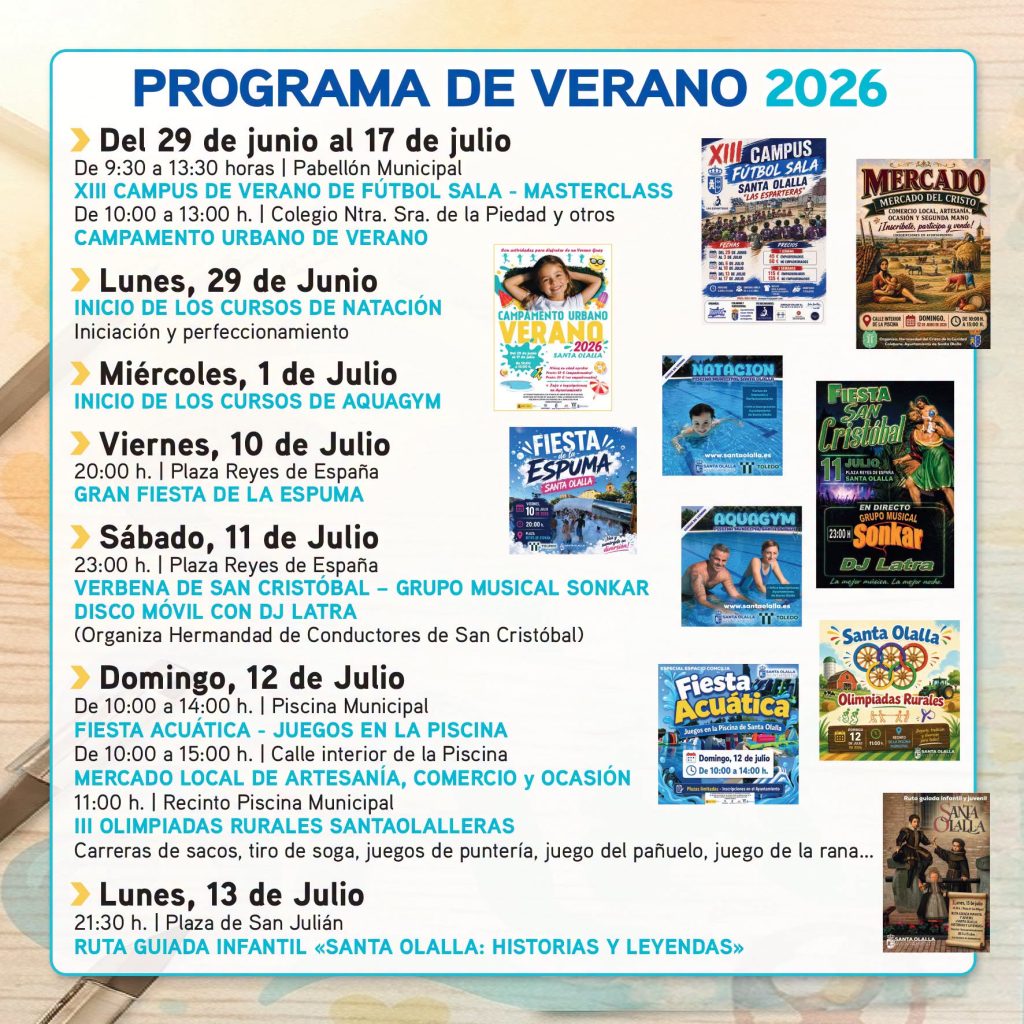 Santa Olalla presenta su ambicioso programa "Veraneo Santaolallero 2026"