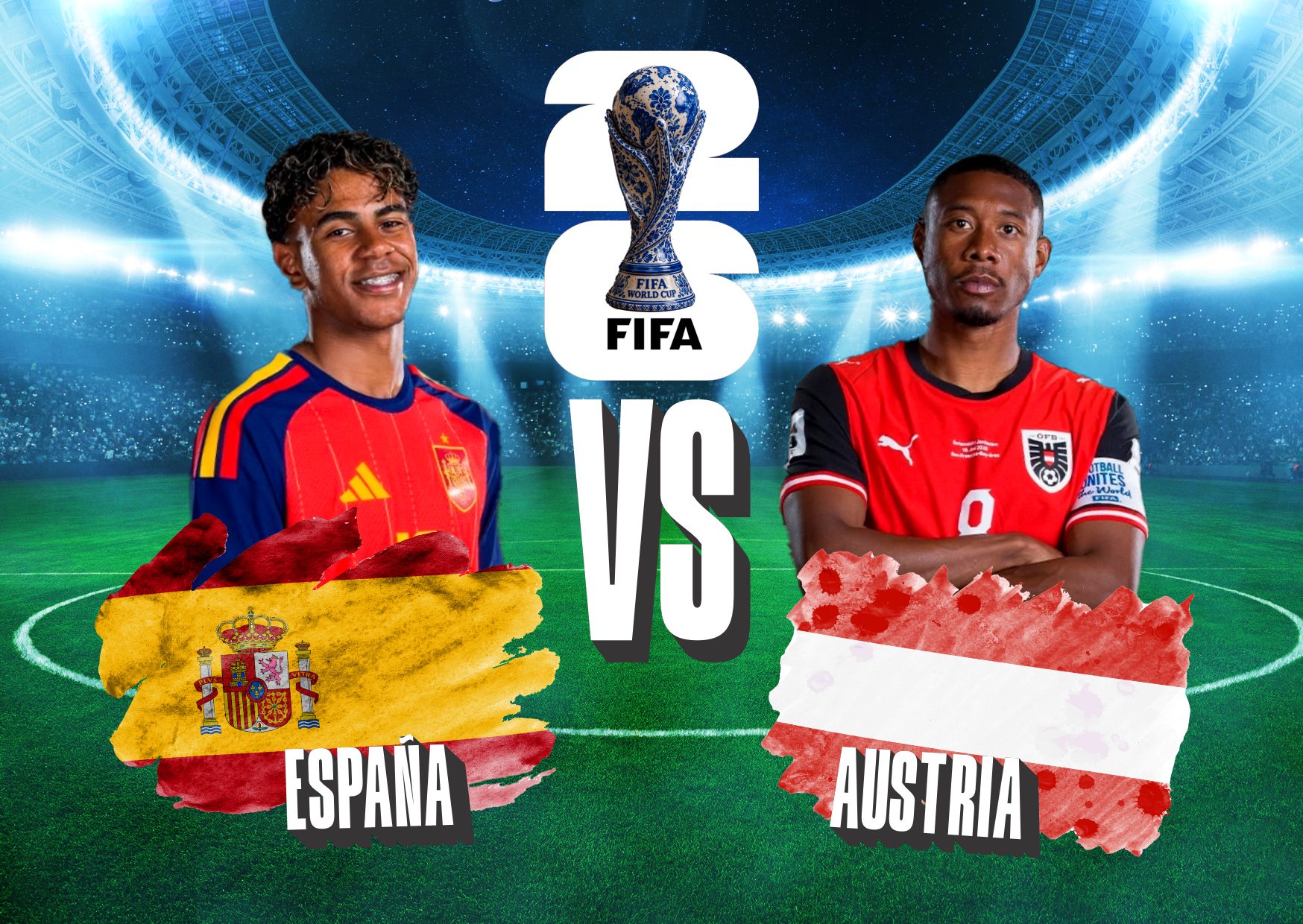 España se juega hoy el pase a octavos ante Austria