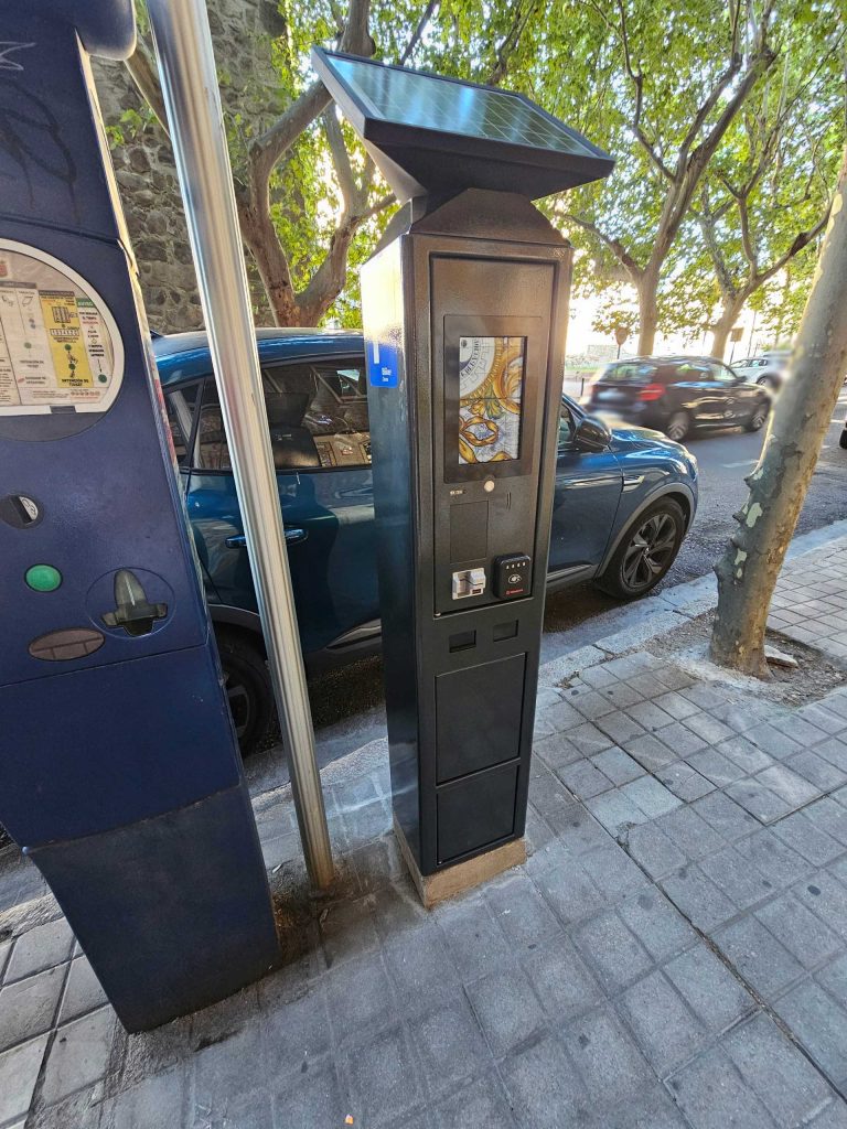 Así son los nuevos parquímetros en Talavera