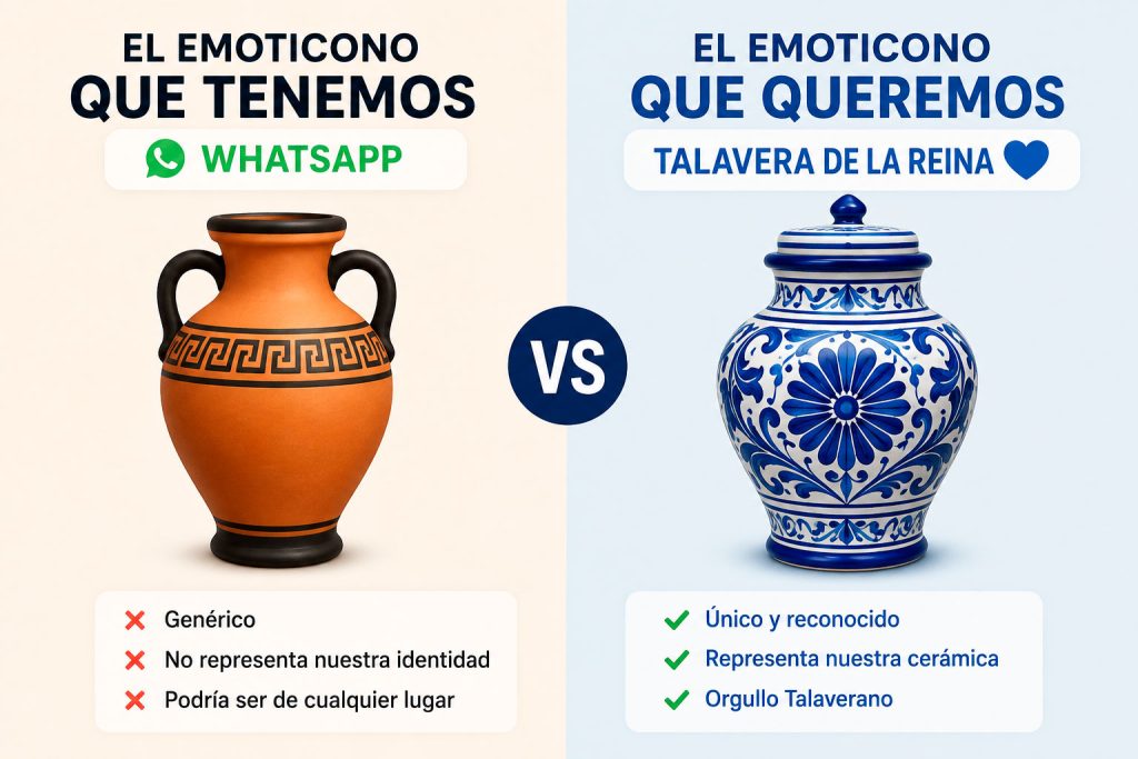 El emoticono que tenemos vs. el emoticono que Talavera de la Reina realmente merece