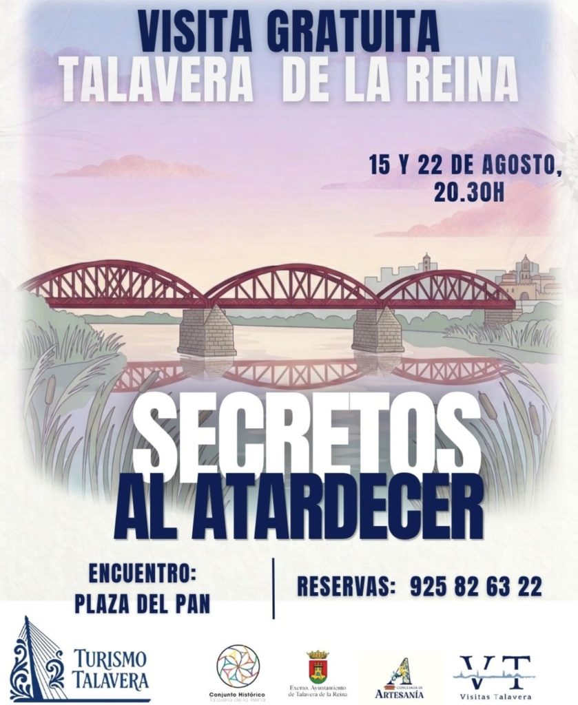 Talavera invita a descubrir su patrimonio al caer la tarde con las rutas gratuitas "Secretos al Atardecer"