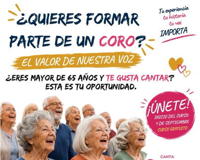 Nuevo coro dirigido a personas mayores de 65 años