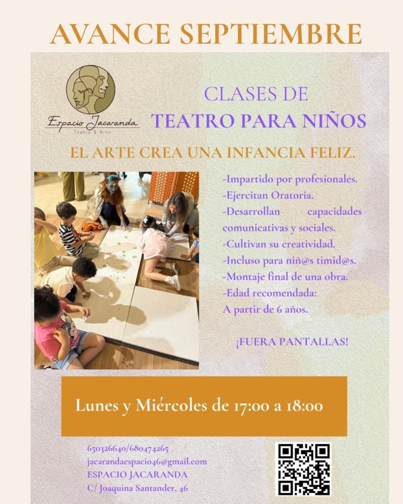 Nuevas clases de teatro para niños