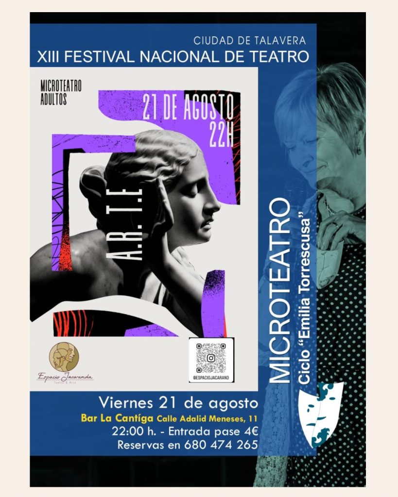 Microteatro en el Festival Nacional de Teatro
Espacio Jacaranda presenta su programación de actividades