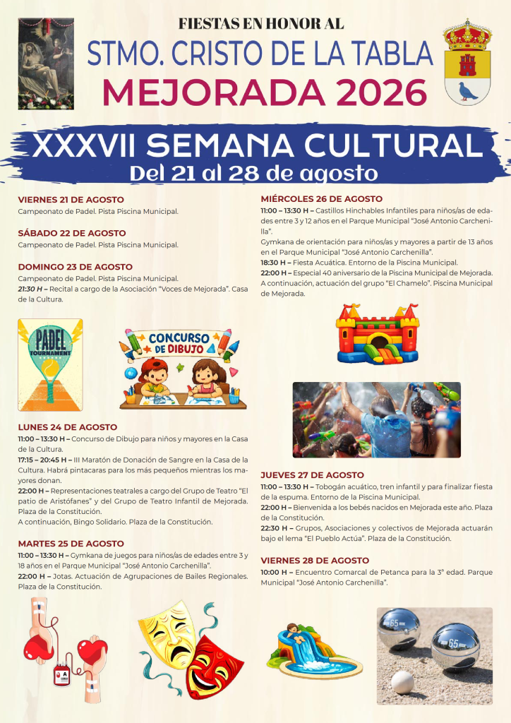 Programación completa semana cultural