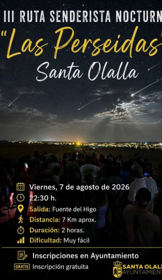 III Ruta Senderista Nocturna "Las Perseidas" en Santa Olalla