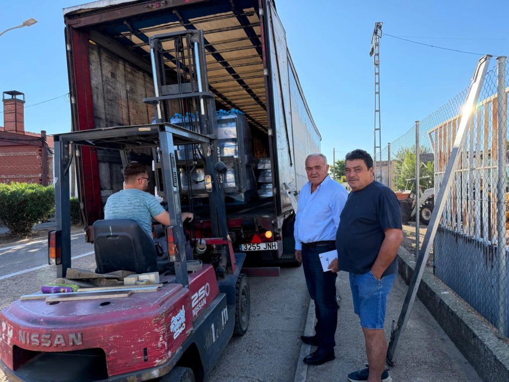 La Diputación de Toledo ha distribuido 19.800 litros de agua potable