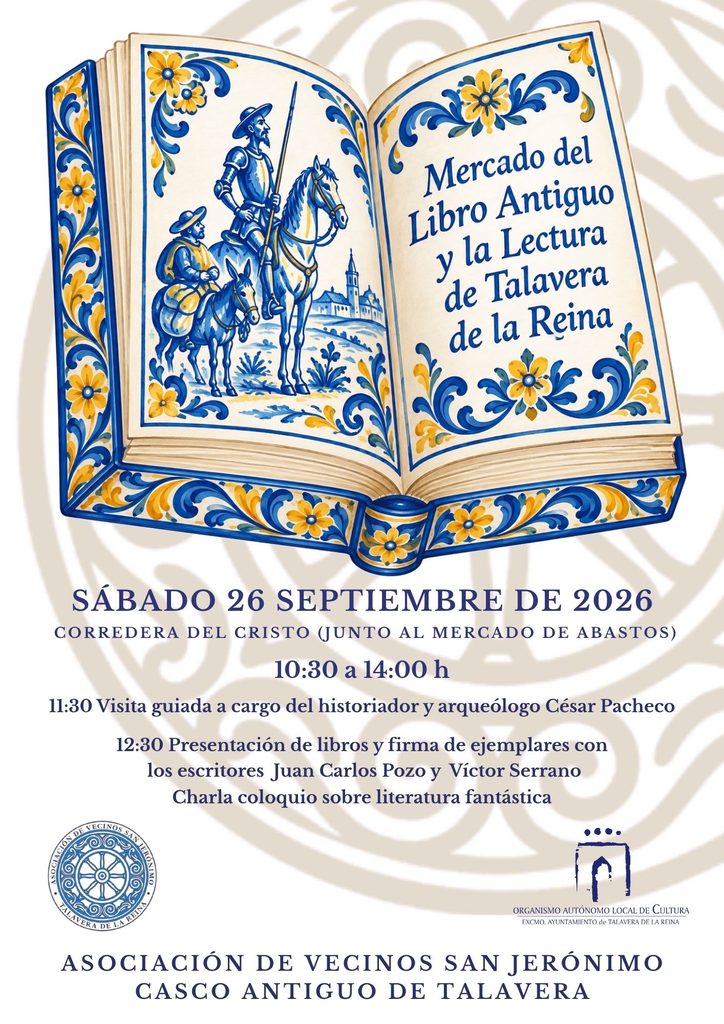 El Mercado del Libro Antiguo vuelve este sábado a la Corredera del Cristo de Talavera