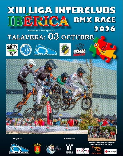 Talavera se prepara para la XIII Liga Interclubs Ibérica BMX Race 2026