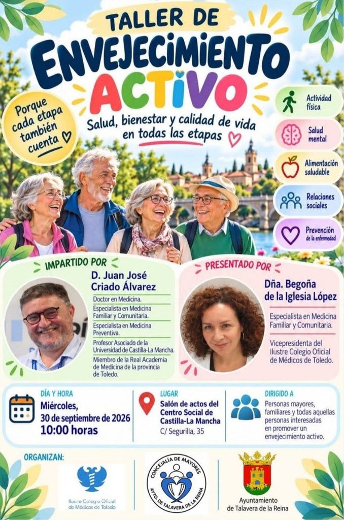 Talavera apuesta por el envejecimiento activo con un taller sobre salud, bienestar y calidad de vida