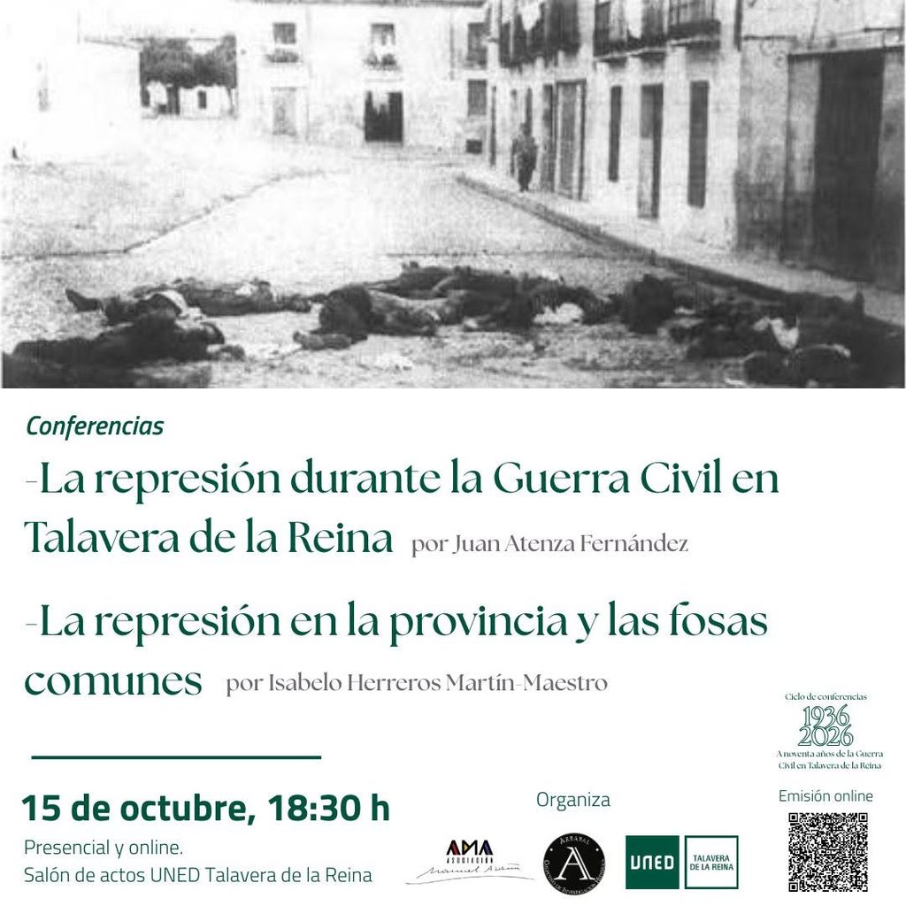 Talavera aborda la represión durante la Guerra Civil y las fosas comunes