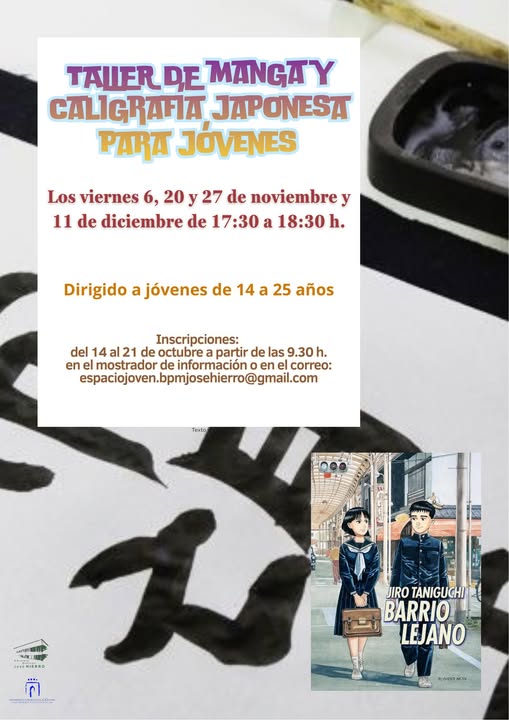 Taller de manga y caligrafía japonesa para jóvenes en Talavera: fechas, horarios e inscripciones