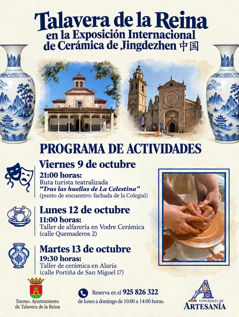 Talavera celebra la Exposición Internacional de Cerámica de Jingdezhen con teatro y talleres de alfarería