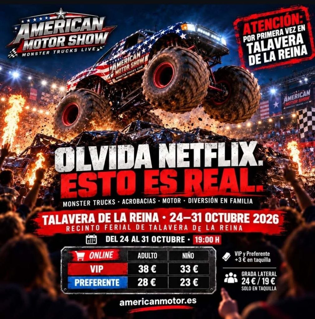 American Motor Show llega por primera vez a Talavera con un espectacular espectáculo de monster trucks