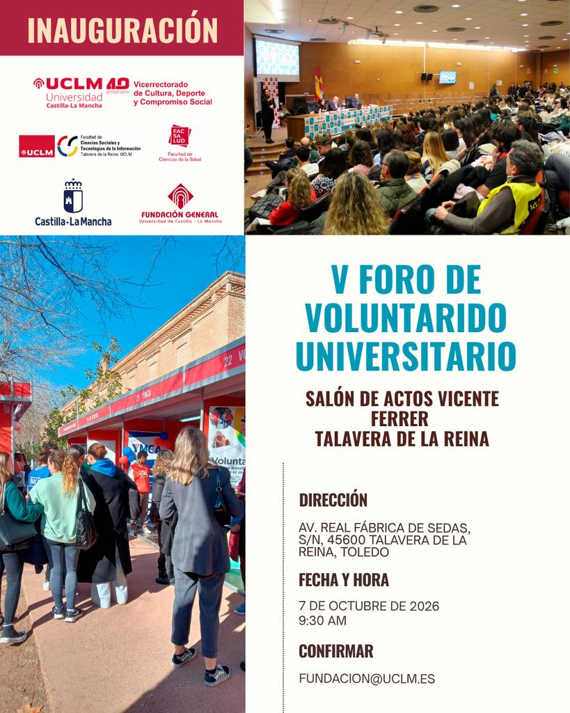 La UCLM inaugura en Talavera el V Foro de Voluntariado Universitario